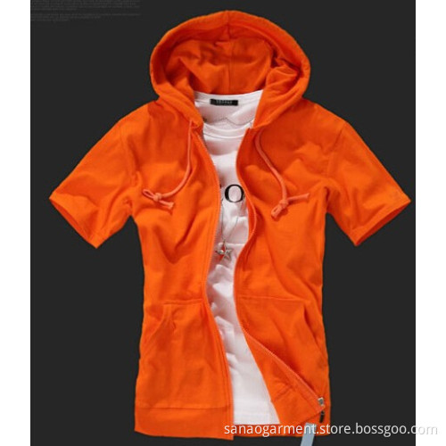 short sleeve hoodie men's short sleeve hoodie